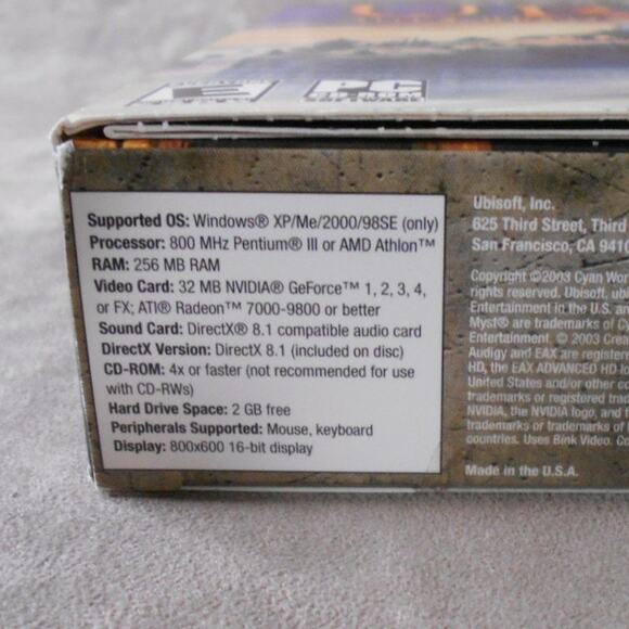 URU Ages Beyond Myst PC CD-ROM Game 2003 - Picture 8 of 8